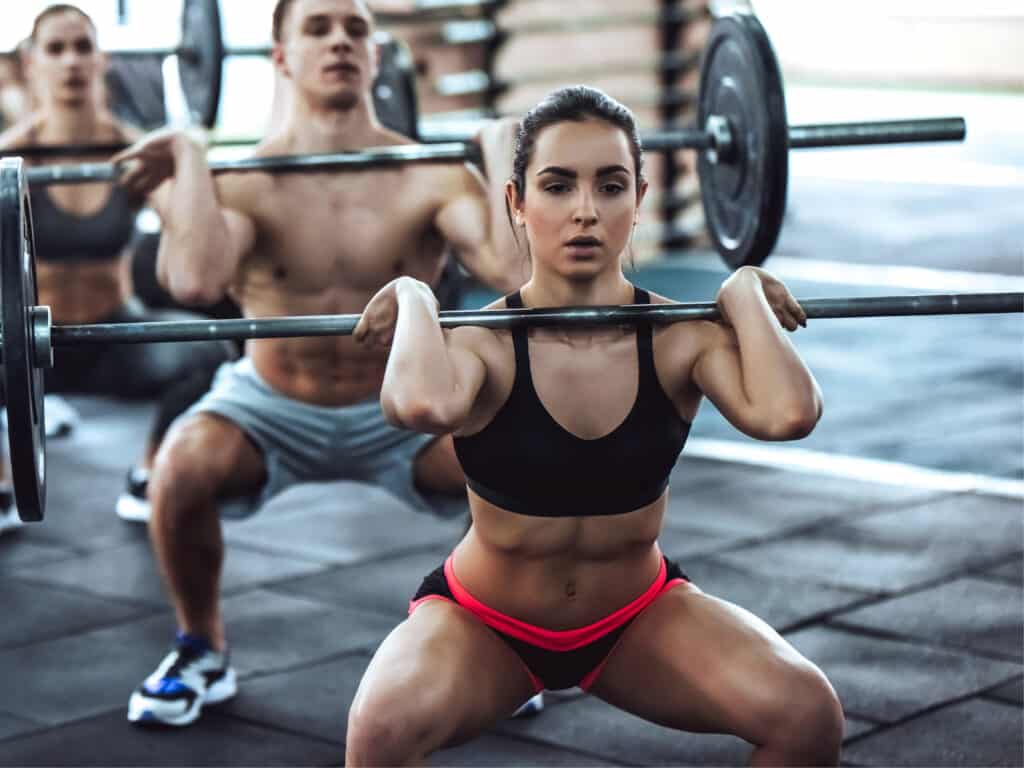 Female crossfit athlete