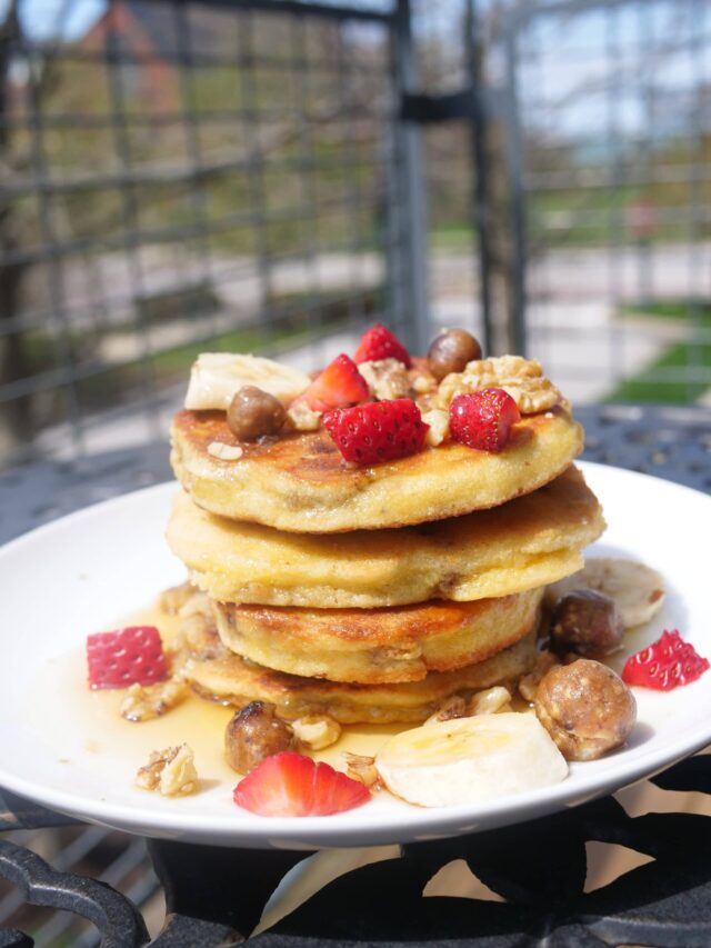 Cinnamon Churro Protein-Packed Pancakes Story