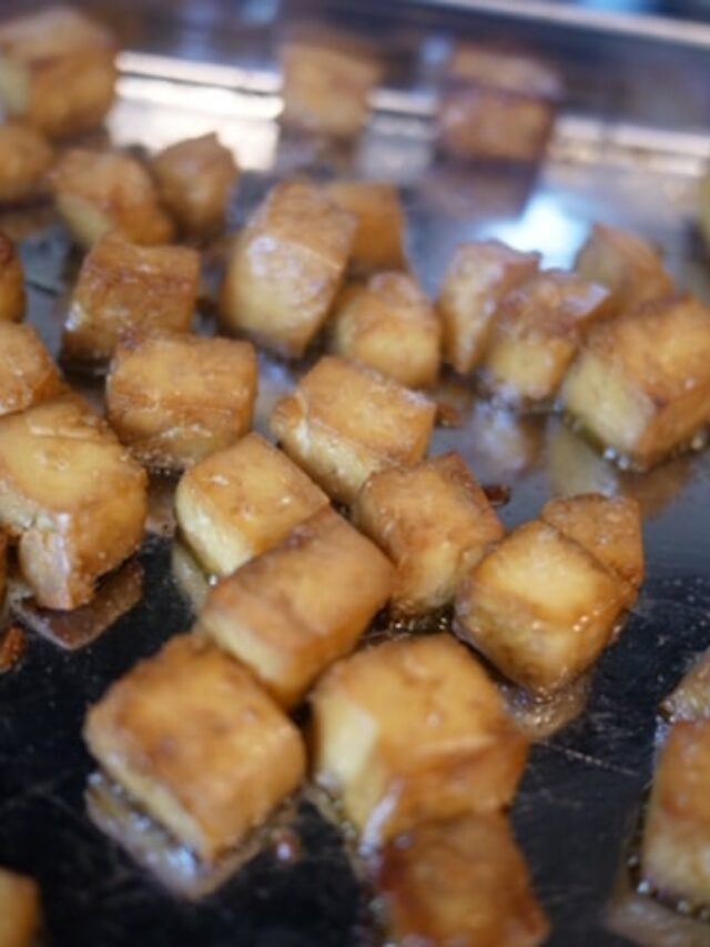 Sweet & Spicy Baked Tofu Story