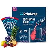 Box and sachet packets of Drip Drop Electrolytes