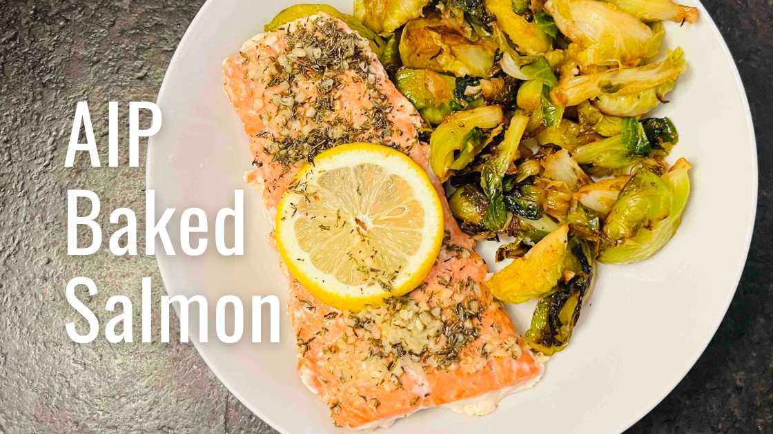 Easy Lemon Garlic AIP Baked Salmon (Paleo, Whole30)