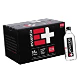 Box and bottle of Essentia Water with electrolytes- one of the best electrolyte water brands