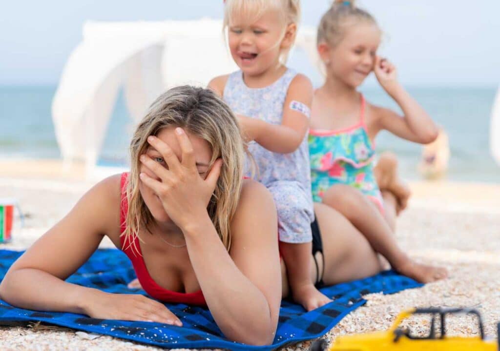 Stressed female thinking about how to reverse estrogen dominance naturally