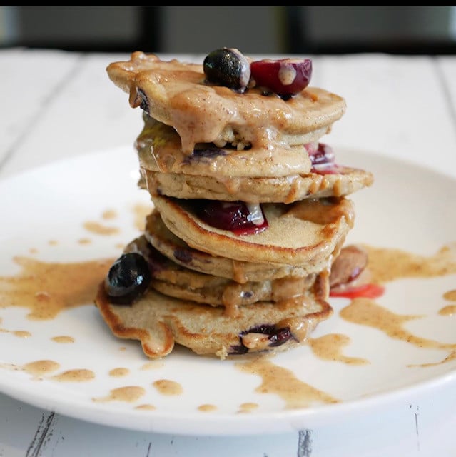 A stack of delicious pancakes suitable for an elimination diet breakfast. 