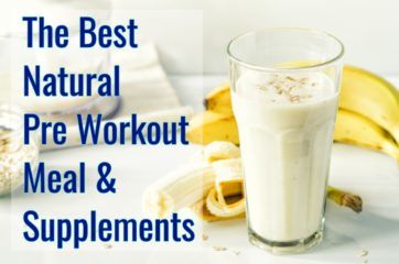 Peanut butter banana smoothie for a natural pre workout meal