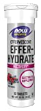 Bottle of NOW Effer-Hydrate Effervescent Hydration tablets, one of the best electrolyte tablets for hiking