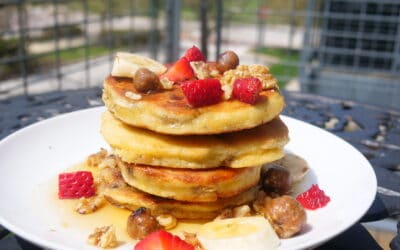 Cinnamon Churro Protein-Packed Pancakes