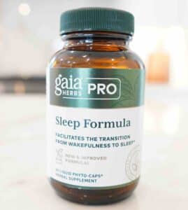 Bottle of Sleep Formula by Gaia Herbs. 