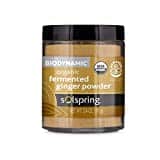 Jar of Solspring Fermented Ginger Powder, Biodynamic Organic by Dr. Mercola. One of our favorite ginger supplements. 