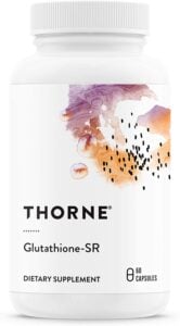 Thorne Gluathione-SR- One of our favorite glutathione supplements