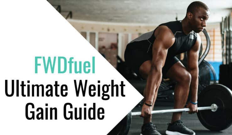 Athlete lifting weights for weight gain