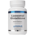 Bottle of Bottle Liposomal Glutathione softgels form Douglas Labs- One of the Best Glutathione Supplements