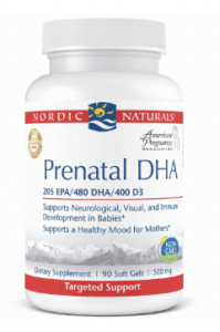 Nodic Naturals Prenatal DHA, a great supplement to take with the best prenatal vitamins if they do not contain DHA