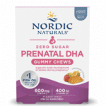 Box of Nordic Naturals DHA, one of the Best prenatal gummies