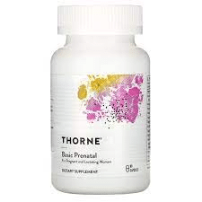 Thorne prenatal vitamin, a top pick for best natural prenatal vitamins